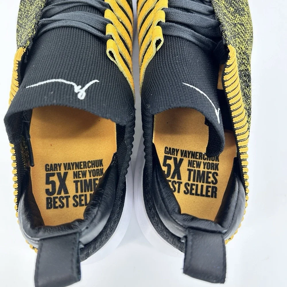 Autographed Gary Vee Entrepreneur Sneakers 001 Yellow Mustard Mens 10.5 K Swiss‎